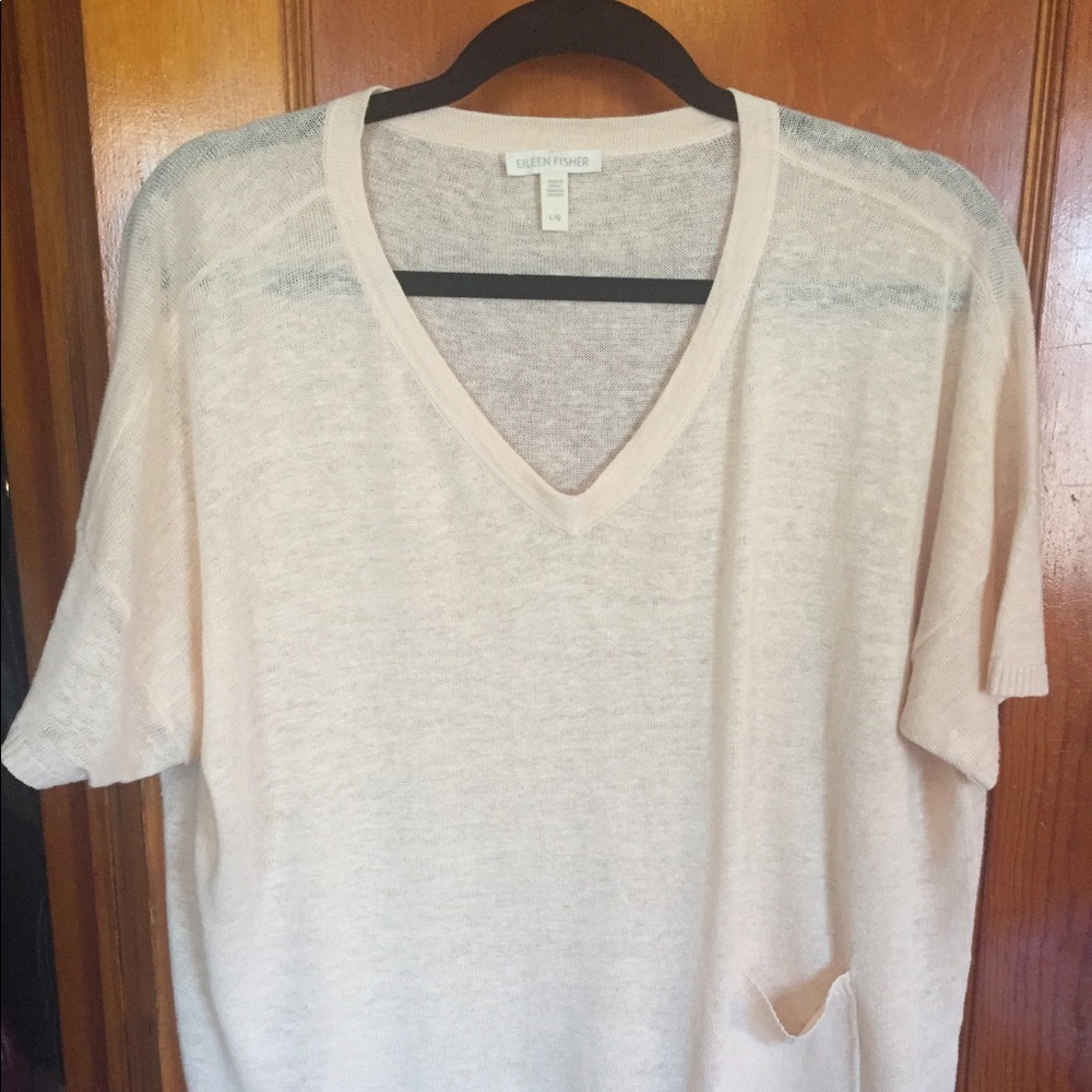 Vintage Eileen Fisher sheer loose top